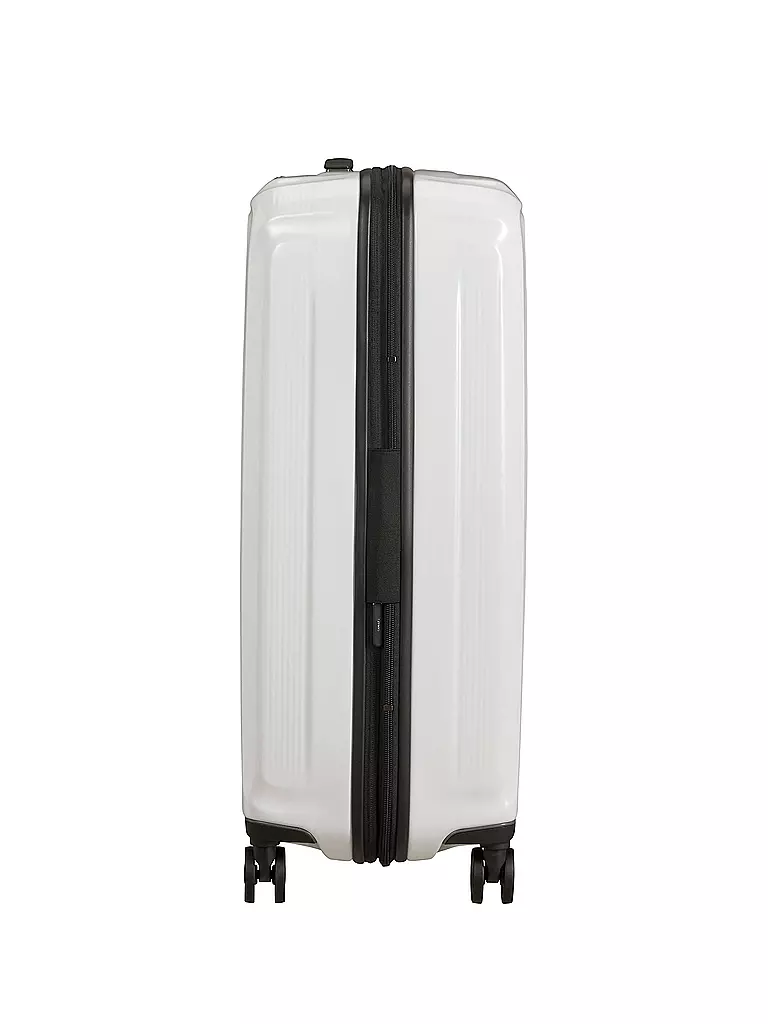 Samsonite Trolley Nuon Spinner Cm Erweiterbar Metallic White Weiss